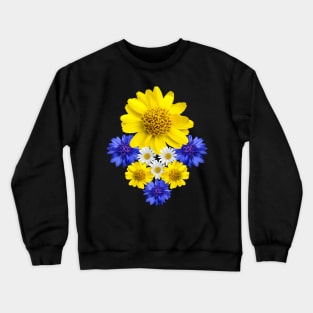 blooming flower, floral pattern, flowery, blooms, petals Crewneck Sweatshirt